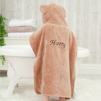 Personalised Cheeky Monkey Children Poncho Towel, 2 of 10