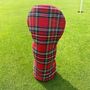 Tartan Print Golf Driver Headcover, thumbnail 2 of 3