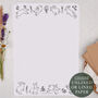 A4 Letter Writing Paper With Linear Bunny Rabbits, thumbnail 1 of 4