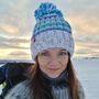 Andrea Hall Wave Reflective Super Bobble Hat, thumbnail 3 of 9