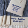 Personalised Soft Cotton Blanket, New Baby Gift, thumbnail 9 of 12