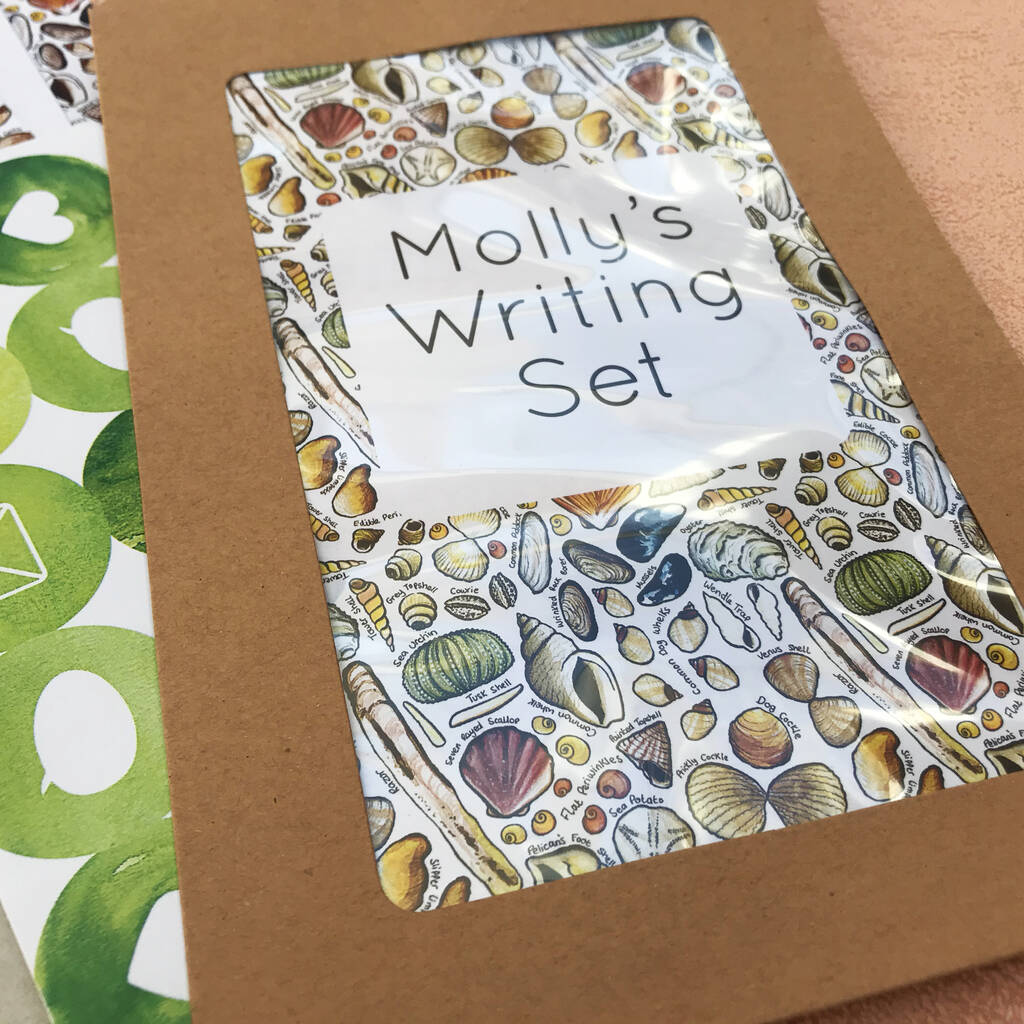 Seashell stationery paper picture