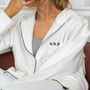 Embroidered Retro Initials Zip Up Hoodie, thumbnail 2 of 9