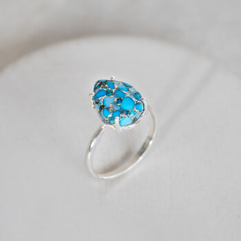 Sterling Silver Turquoise Ring, 3 of 9