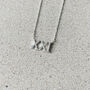 21st Birthday Gift. Silver Roman Numerals Necklace, thumbnail 1 of 6
