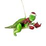 Tea Rex Glass Christmas Bauble, thumbnail 4 of 6