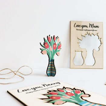 Pop Out Wooden Keepsake Mother's Day Card, 6 of 12