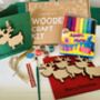 Personalised Reindeer Christmas Card Craft Kit Box, thumbnail 1 of 1
