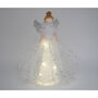 Large Light Up Silver Angel Christmas Tree Topper, thumbnail 1 of 5