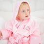 Personalised Dressing Gown And Blanket Baby Girl Hamper, thumbnail 3 of 12