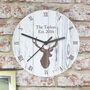 Personalised Highland Stag Clock, thumbnail 3 of 4