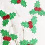 16 X Holly And Berry Christmas Confetti, Centrepiece, Table Decor, Festive, thumbnail 2 of 4