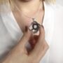 See Through Glass And Silver Locket Necklace, thumbnail 9 of 12