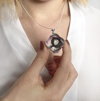 See Through Glass And Silver Locket Necklace, 9 of 12