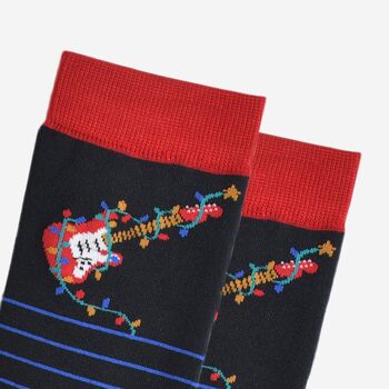 Men's Bamboo Socks Guitar Party Lights, 3 of 5