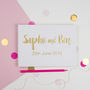 Personalised Contemporary Wedding Guest Book, thumbnail 1 of 5
