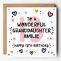 Granddaughter 13th Birthday Card, thumbnail 1 of 4
