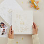 Lullaby Baby Memory Book, White Cloth Baby Record And Keepsake Journal, thumbnail 1 of 12