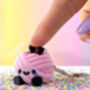 Articulated Wool Yarn Ball Clicker Fidget Keychain, thumbnail 1 of 5