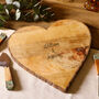 Personalised Wooden Heart Cheese Board, thumbnail 1 of 6