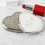 Personalised Diamante Heart Compact Mirror, thumbnail 3 of 6