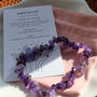 Amethyst Chip Bracelet – Calm, Protection And Balance, thumbnail 3 of 6