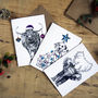 Festive Animals Assorted Christmas Card Pack, thumbnail 2 of 7