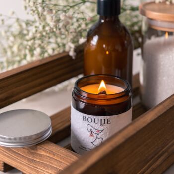 'Boujie' Orange And Cedarwood Scented Soy Candle, 2 of 5