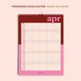 2025–2026 Academic A3 Family Planner | Bold Block, thumbnail 2 of 6