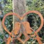 Metal Love Birds In Heart Wall Art Sculpture, thumbnail 3 of 4