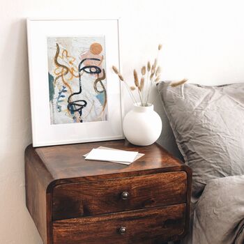 ‘Kainalu’, Abstract Face, Boho Print, 5 of 12