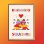 Big Squish Hug Greeting Card, thumbnail 1 of 2