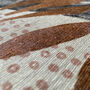 Brown And Black Cushion Cover With Leaves And Marble, thumbnail 2 of 5