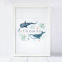 Personalised Sea Life Childrens Print, thumbnail 4 of 6