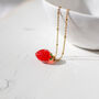 Strawberry Pendant Necklace, thumbnail 6 of 8