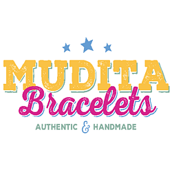 mudita bracelets logo with authentic and handmade as the tagline
