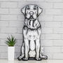 Labrador 'Molly Dog' Sofa Sculpture® Cushion, thumbnail 2 of 9