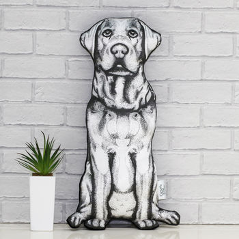 Labrador 'Molly Dog' Sofa Sculpture® Cushion, 2 of 9