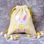Handmade Easter Gift Bag, Personalised With Embroidery, thumbnail 1 of 3