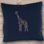 Giraffe Cushion Beginners Embroidery Kit, thumbnail 1 of 4