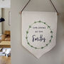 Personalised Christmas Family Surname Pennant Flag, thumbnail 2 of 4