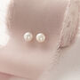 Freshwater Pearl Stud Earrings, thumbnail 2 of 11