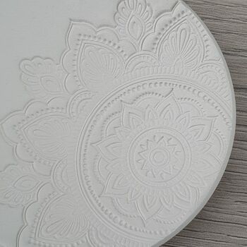 Mandala Design White Trinket Dish, 4 of 4