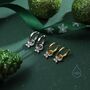Sterling Silver Butterfly Cz Huggie Hoops, thumbnail 5 of 10