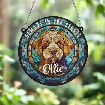 Labradoodle Memorial Suncatcher, 3 of 6