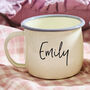 Valentine's Day Personalised Enamel Mug, thumbnail 1 of 6
