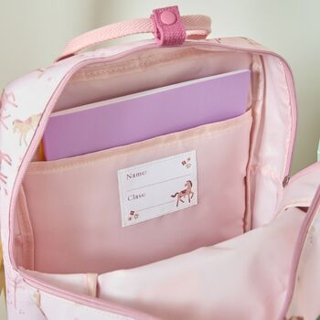 Personalised Ponies Medium Grab Handle Backpack, 6 of 7