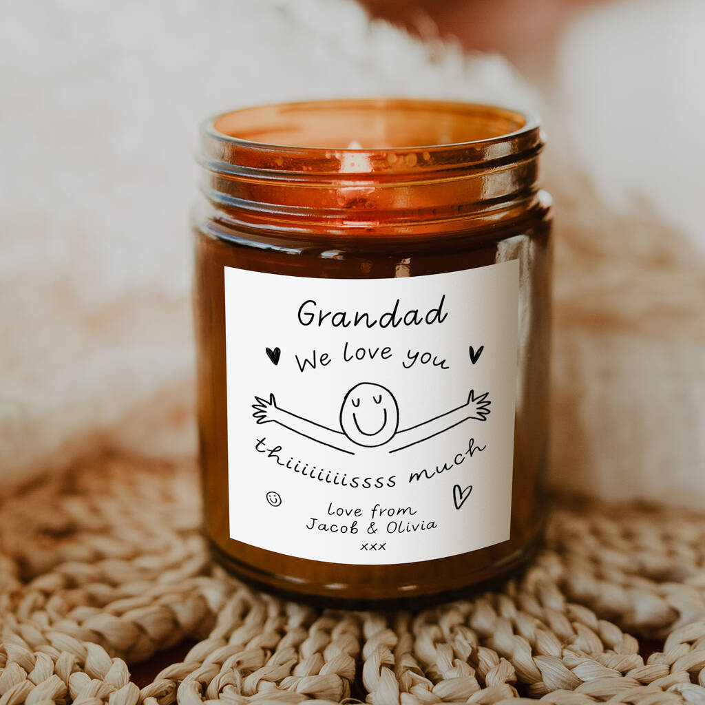 'Grandad We Love You This Much' Candle By Arrow Gift Co ...