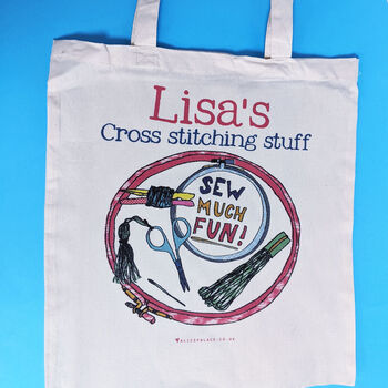 Personalised Cross Stitch Bag, 5 of 12