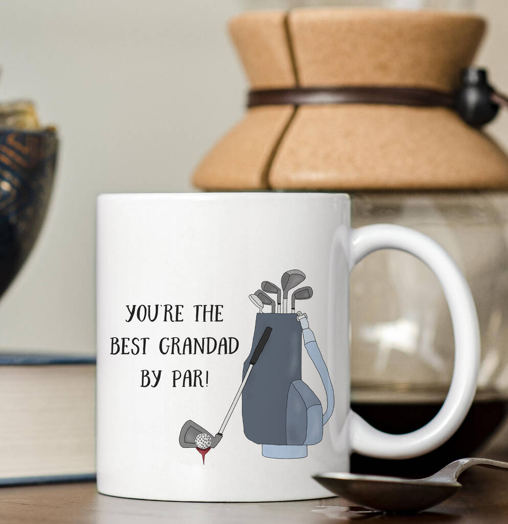 Novelty Father's Day Golf Mug By Funky Laser